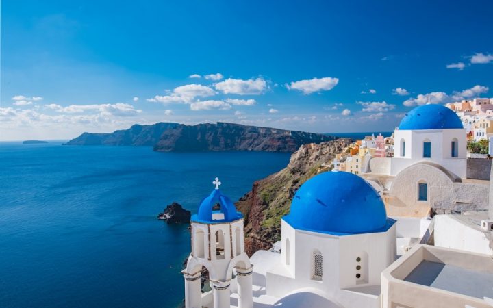 Luna de miere. Santorini
