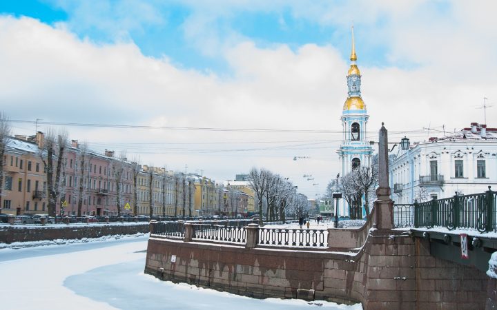 Crăciun alb în Sankt Petersburg