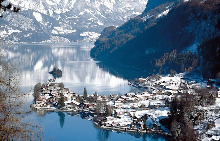 Crăciun alb în Interlaken