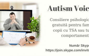Autism Voice Line – Consiliere psihologică on-line gratuită pentru familiile cu copii cu TSA sau tulburări comportamentale