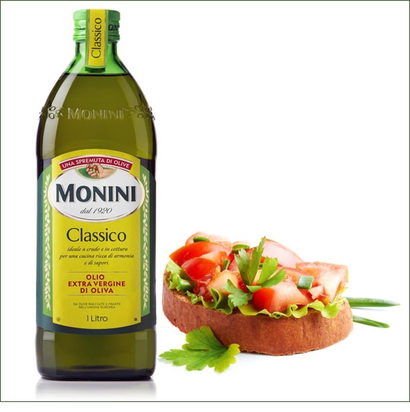 Monini vă propune uleiul de măsline extra virgin Monini Classico pentru asezonarea salatelor preferate: