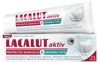 Lacalut® Aktiv pentru dinți albi și puternici și gingii sănătoase!