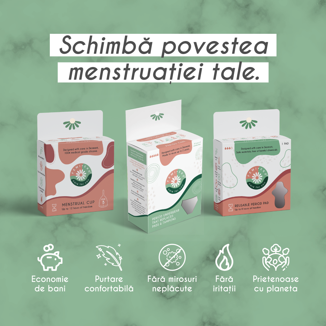 Beneficiile produselor menstruale reutilizabile de la Femi.eko