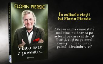 Florin Piersic a lansat astăzi prima sa carte: „Viața este o poveste...”