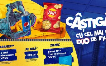 Câștigă cu cel mai bun duo de film și Bobonete, în prima promoție națională Pepsi și Lay’s semnată DDB România