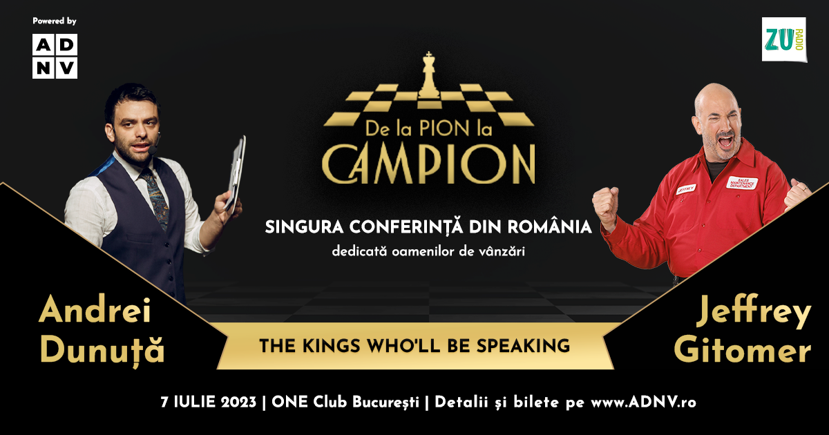 Jeffrey Gitomer, King of Sales, vine în România la Singura Conferință Națională de Vânzări „De la PION la CAMPION” 2023