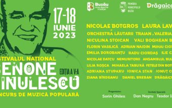 Festivalul Național Concurs de Muzică Populară „Benone Sinulescu”, ediția a cincea, va avea loc pe 17 și 18 iunie, la Târgul Drăgaica din Buzău