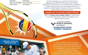 Turneul „Kinder Joy of Moving Tennis Trophy” revine în România
