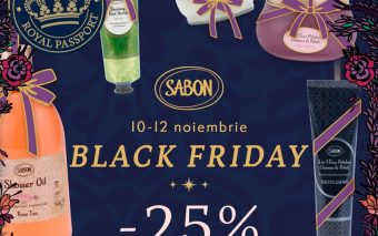 10-12 noiembrie: Black Friday la Sabon!