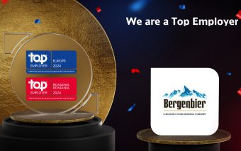 Bergenbier S.A. a fost certificată ca Angajator de Top în România. Producătorul de bere face parte din Topul Angajatorilor români