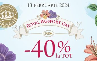 Pe 13 februarie 2024 e Sabon Royal Passport Day!