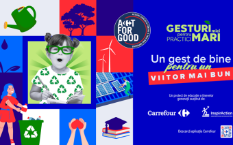  Carrefour România și Asociația InspirAction anunță lansarea unei noi ediții a programului educațional „Gesturi mici pentru practici mari”