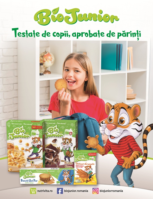 Bio Junior aduce gustări sănătoase și distractive pentru zile pline de energie