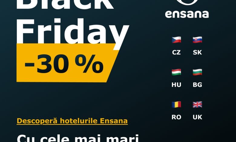 Prinde reducerea anului! – Black Friday Ensana începe acum!
