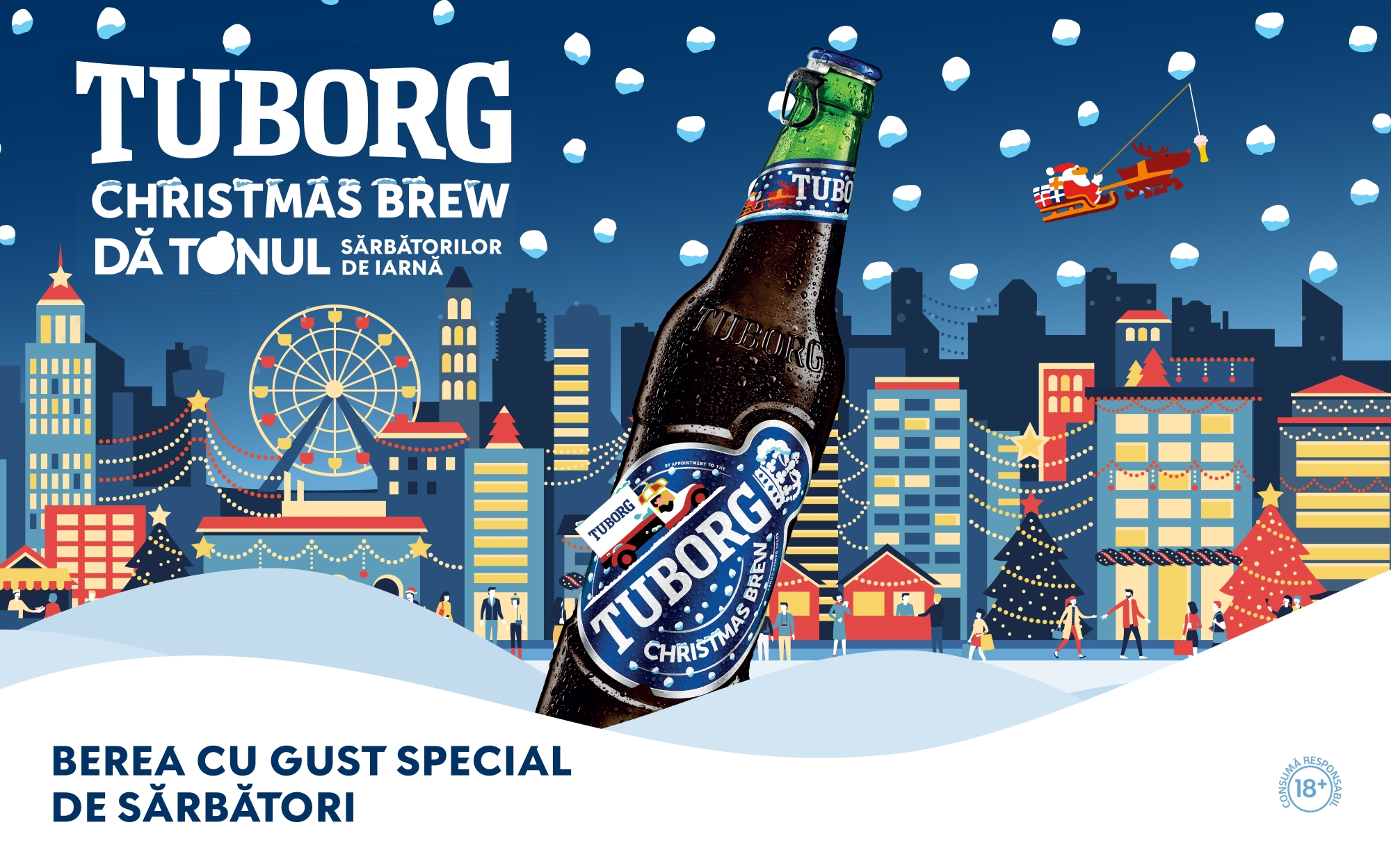 Berea oficială a sărbătorilor de iarnă, Tuborg Christmas Brew, dă startul sezonului festiv