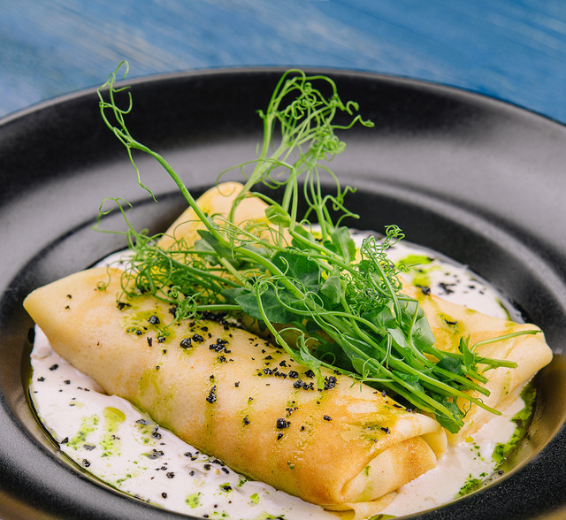 Clătite cu ricotta și ciuperci - un preparat vegetarian cu parfum de toamnă