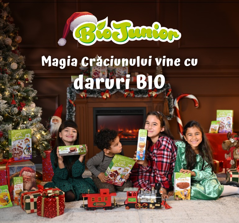 Bio Junior & Goldie devin ajutoarele lui Rudolf și Moș Crăciun în cea mai magică campanie a iernii