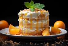 Tort cu portocale și cremă de iaurt