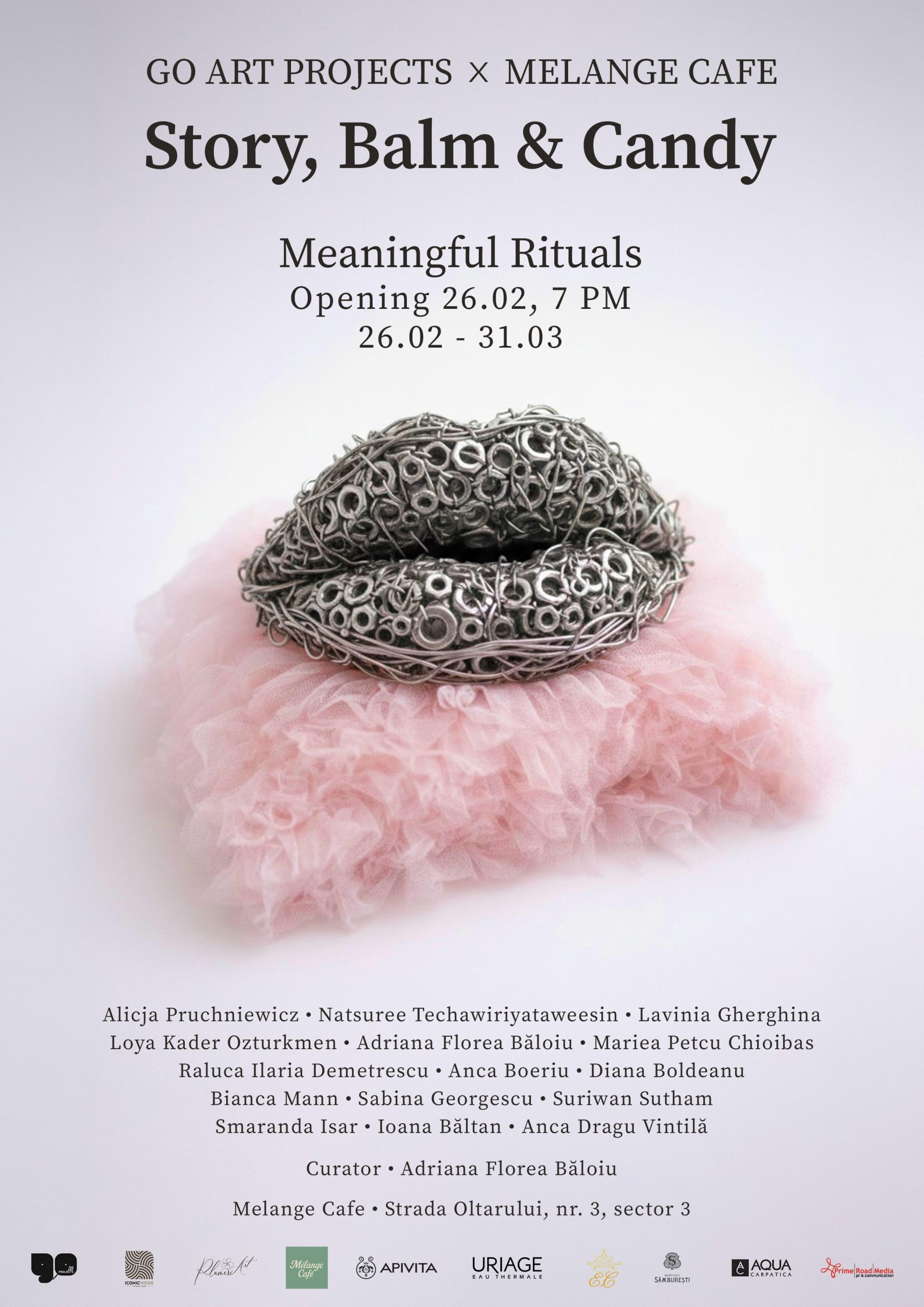 Story, Balm & Candy. Meaningful Rituals. Expoziția care transformă ritualurile zilnice în experiențe artistice, la Melange Café  