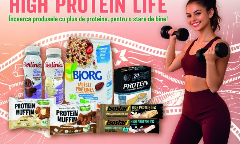 High Protein pentru o viață activă. Hrănește-ți energia, natural!