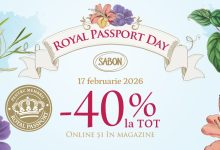 Pe 17 februarie e Royal Passport Day cu -40% la TOT!