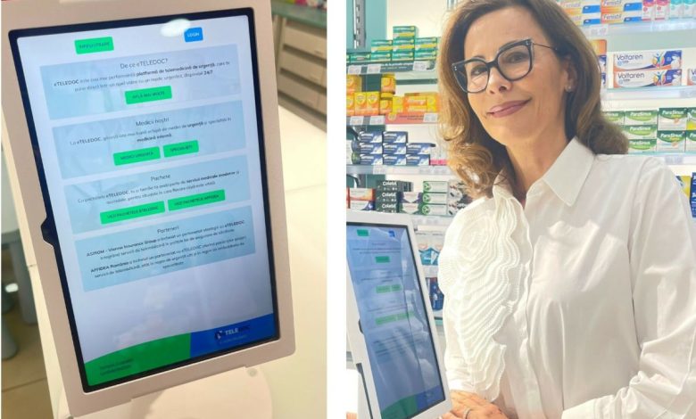 Premieră în România: vorbești cu medicul direct din farmacie, fără programare. Dr Adina Alberts lansează eTELEDOC în farmaciile din Moldova
