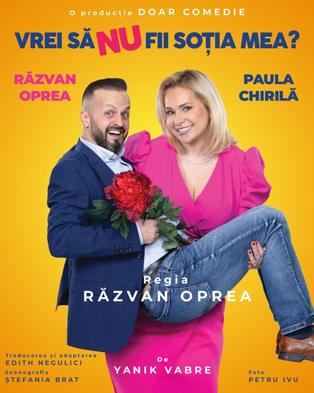 Paula Chirilă și Răzvan Oprea întreabă: „Vrei să NU fii soția mea?"