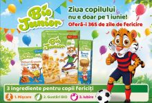 BIO JUNIOR recomanda „3 INGREDIENTE PENTRU UN COPIL FERICIT": Mișcare. BIO. Iubire. 365 de zile de fericire