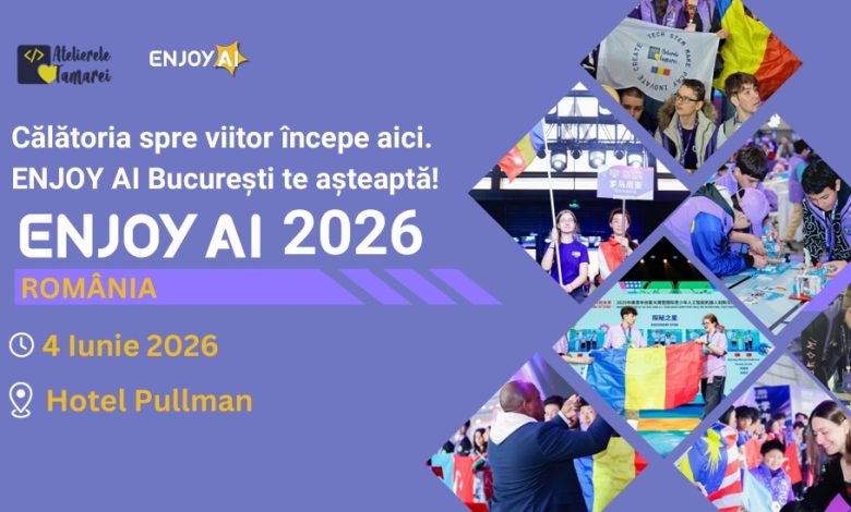 ENJOY AI ajunge în România: prima competiție dedicată tehnologiei și inovației pentru copii are loc pe 4 iunie, la București