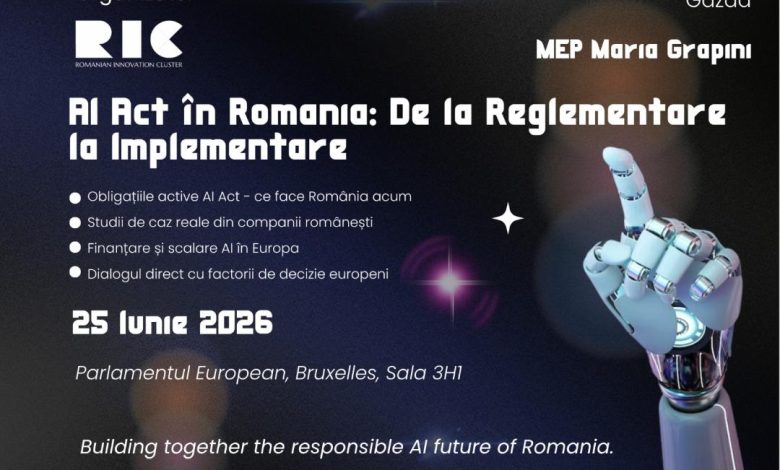 Implementarea AI Act, între reglementare și competitivitate: România deschide dialogul european