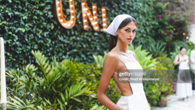 Kaia Gerber, îmbrăcată în Calvin Klein Collection la petrecerea Summer Uni Party