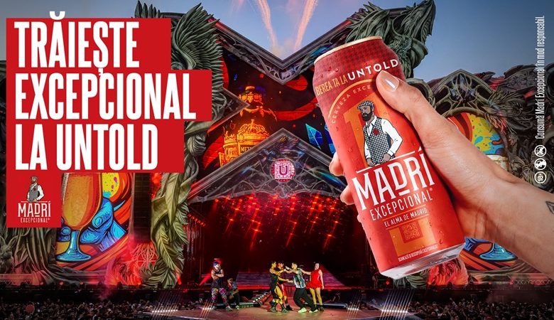Madrí Excepcional este și anul acesta berea oficială UNTOLD. Pentru al doilea an consecutiv, Madrí Excepcional este berea oficială a festivalului