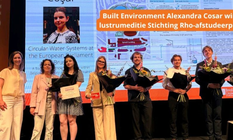 Alexandra Coșar, câștigătoarea premiului Stichting Rho Graduation Prize