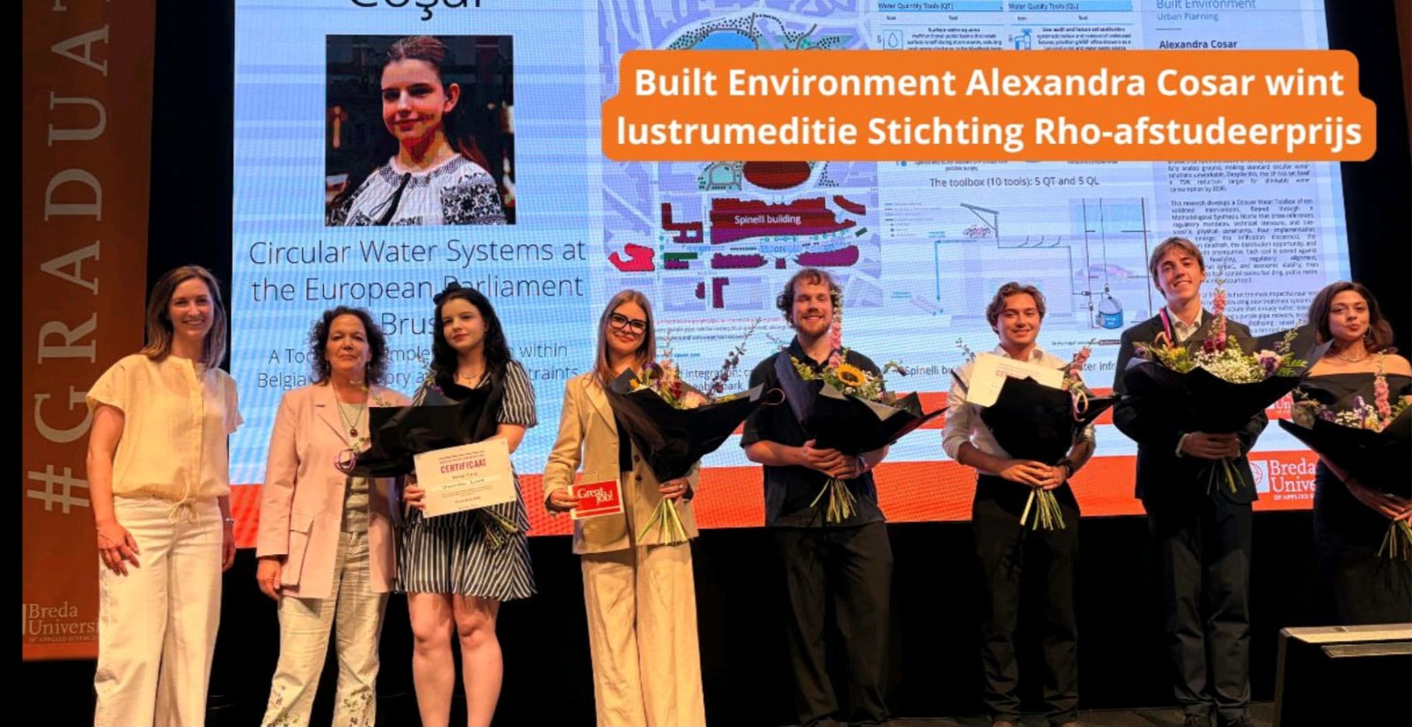 Alexandra Coșar, câștigătoarea premiului Stichting Rho Graduation Prize