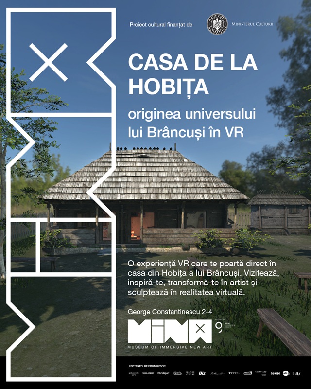 Anul Brâncuși 2026: Casa Memorială din Hobița poate fi vizitată în realitate virtuală la MINA