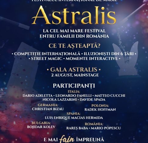 Competiție internațională de magie cu iluzioniști din șase țări și spectacole gratuite pentru public