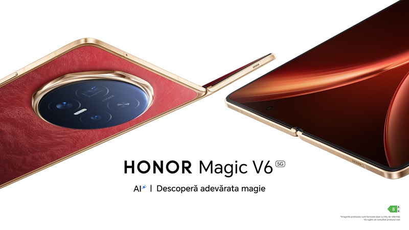 HONOR lansează în România noul smartphone pliabil HONOR Magic V6