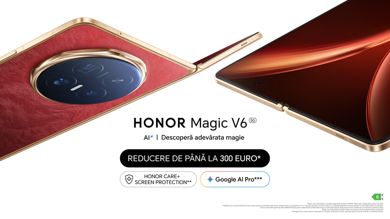 Ultimele zile de reduceri pentru HONOR Magic V6 și HONOR Watch 6