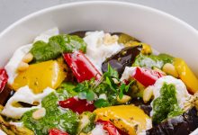 Cremă de feta cu legume sotate