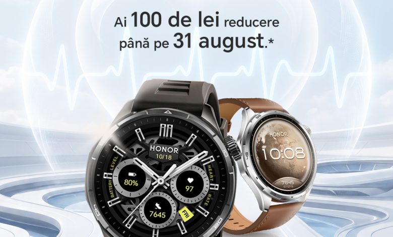 HONOR Watch 6, în ultimele zile de ofertă: 100 de lei reducere și plăți NFC direct de la încheietură