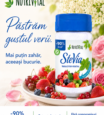 NUTRIVITAL: „Păstrăm gustul verii. Mai puțin zahăr, aceeași bucurie.”