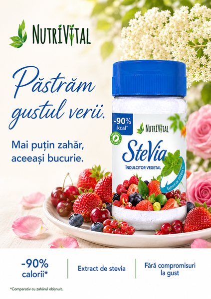 NUTRIVITAL: „Păstrăm gustul verii. Mai puțin zahăr, aceeași bucurie.”