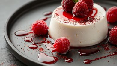 Panna cotta cu zmeură