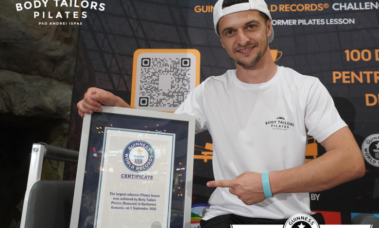 România intră în GUINNESS WORLD RECORDS™: Body Tailors Pilates a stabilit la București recordul „Largest reformer Pilates lesson”.