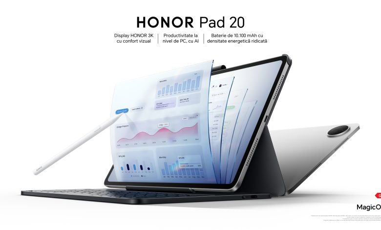 HONOR Pad 20: ecran 3K, funcții inteligente și autonomie extinsă