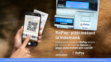 Premieră în retail: Danubius integrează RoPay direct în casele de marcat Datecs - modelele MX și gama BlueCash -, oferind comercianților acces la plata prin cod QR