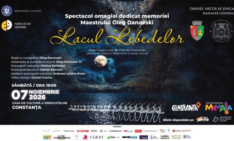 „Lacul lebedelor” revine pe scena Casei de Cultură a Sindicatelor din Constanța, într-un omagiu emoționant adus lui Oleg Danovski
