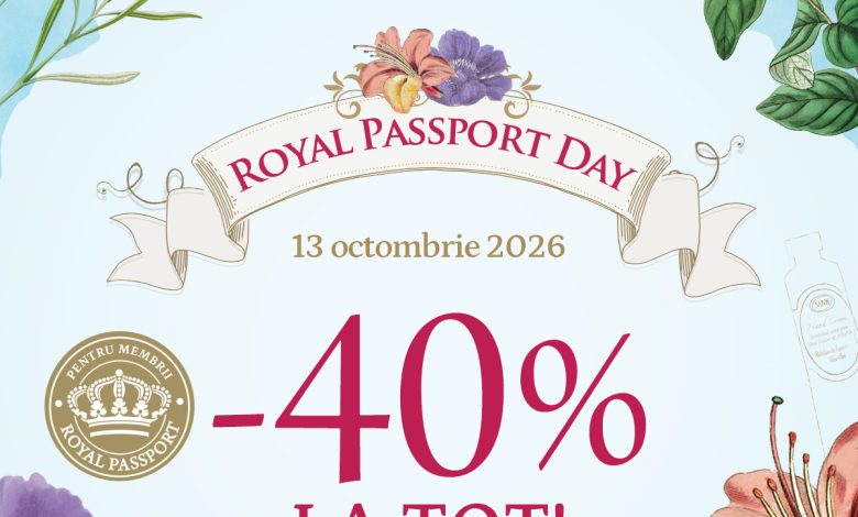 Pe 13 octombrie ai 40% discount la SABON, de Royal Passport Day!